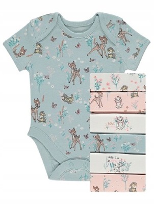 DISNEY 7szt Body 6-9 m-cy 68-74 cm GEORGE