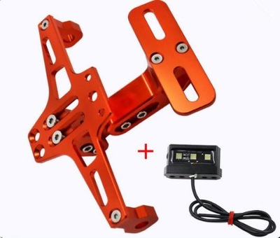 ORANGEMOTORCYCLE UNIVERSAL REGULACIÓN TRASERO SOPORTE AL TABLICE REJESTRACYJ  