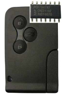 Карта renault megane ii 2 scenic ii clio iii - org транспондер pcf7947 фото №1