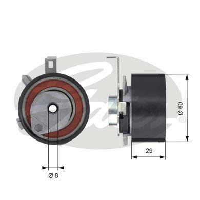 GATES T43115 ROLLO TENSOR CORREA DISTRIBUCIÓN GATES  