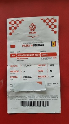 Bilet Polska - Mołdawia więcej jak dwa zgięcia