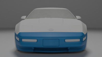 Chevrolet corvette c4 бампер передній фото №1