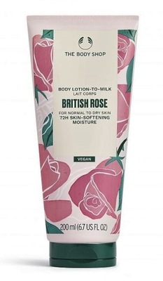 THE BODY SHOP BRITISH ROSE BODY LOTION balsam róża