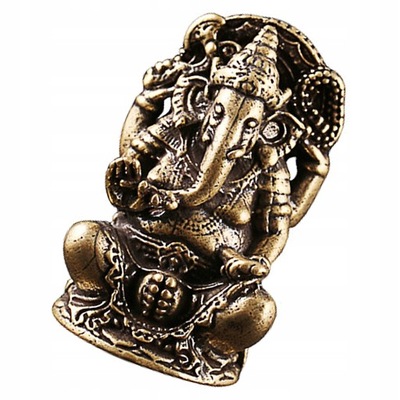 Mosiężna figurka Mini Ganesha