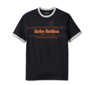 T-SHIRT HARLEY DAVIDSON RACING RINGER TEE #1 XXL