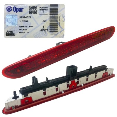 Faro Posteriore Terzo Stop Per Fiat Punto 2005-2018 - Ricambio Originale 51974522 - Foto 12