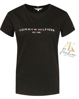 T-shirt damski Tommy Hilfiger WW0WW28681 czarny r. M