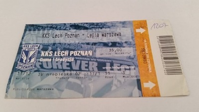 bilet LECH Poznań - LEGIA Warszawa