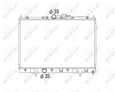 NRF 53792 CHLODNICA, SISTEMA DE REFRIGERACIÓN DEL MOTOR  