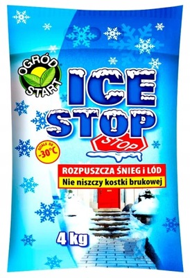 ICE STOP 4KG CHLOREK MAGNEZU LEPSZY NIŻ SÓL DROGOW