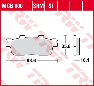 TRW LUCAS ZF TRINKELĖS STABDŽIŲ KH427 SINTER DAELIM QL 125 STEEZER '15-, VL 