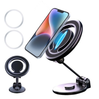 ALUMINIOWY UCHWYT MAGNETYCZNY DO TELEFONU Z MOCNYM MAGNESEM IPHONE