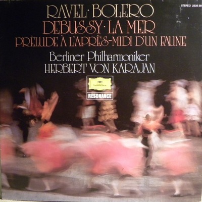 LP Karajan Ravel Bolero Debussy La Mer Prelude EX-