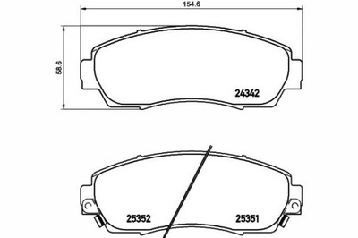 TRINKELĖS STABDŽIŲ HONDA PRIEK. CR-V 12- 2,2I-DTEC NUO 