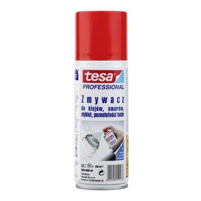 TESA ZMYWACZ W SPRAYU DO KLEJU NAKLEJEK ETYKIET TAŚM - СКЛО ПЛАСТИК 200ML