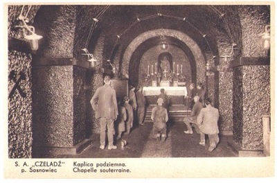 S. A. CZELADŹ- Kaplica podziemna -Foto Bracia Altman Sosnowiec- STAN!