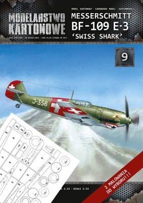MK1009 Bf109 E3 'Swiss Shark' wręgi 1/33