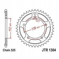 ЗУБЧАТКА ЗАДНЯ JT 38-ЗУБІВ HONDA CBR 900 1996-1999