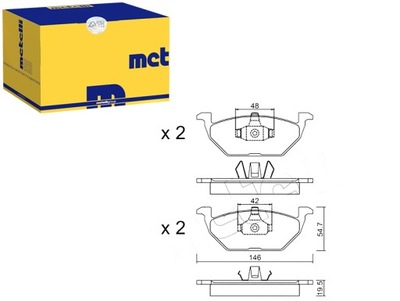 METELLI TRINKELĖS STABDŽIŲ METELLI JZW698151A 6Q0698 