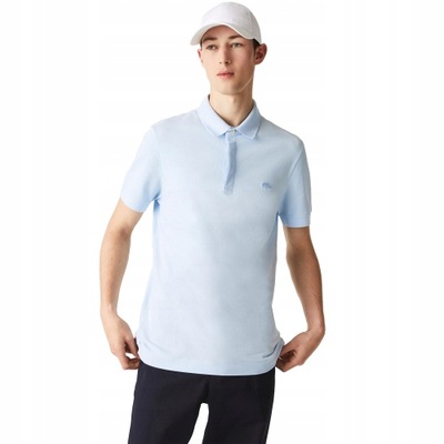Lacoste polo błękitne t-shirt bluzka XL