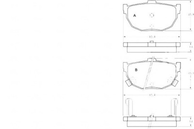 A.b.s. тормозные колодки тормозные hyundai coupe 2.0 gk фото №1