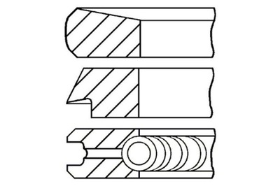 GOETZE 82.5 STD 2.5-2-3 JUEGO PIERSCIENI PISTÓN FORD C-MAX FOCUS  