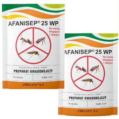 2x Afanisep 25 WP 25g oprysk na kleszcze komary