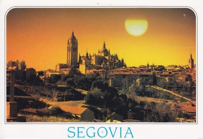 HISZPANIA - SEGOVIA - KATEDRA - PANORAMA - UNESCO - KASTYLIA I LEON