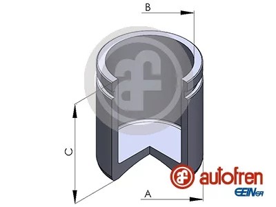 SN D02573 STŪMOKLIUKAS SUPORTAI STABD. PRIEK. D=57MM H=47 