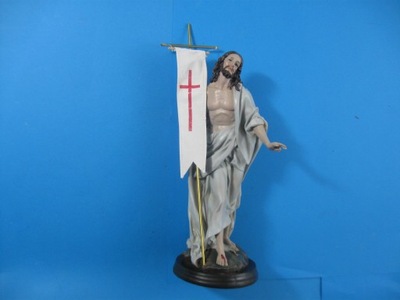 Figurka Jezusa zmartwychwstałego 28 cm + pudełko Sacra Familia