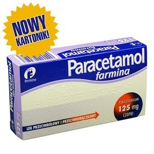 Paracetamol Farmina, 125mg czopki, 10 sztuk