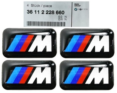 4 x OE BMW LOGO EMBLEMAT NAKLEJKA NA FELGI M POWER