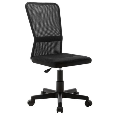 Krzesło biurowe obrotowe, siatka, czarne, 44x52x90-100cm