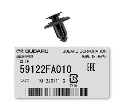 DE COLECTOR ABRAZADERA REMACHE DE MONTAJE SUBARU 59122FA010  