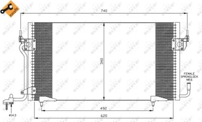 AUŠINTUVAS KONDICIONAVIMO RENAULT510X380X16 