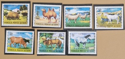 Mongolia 1971 - Zwierzęta hodowlane - 7v**