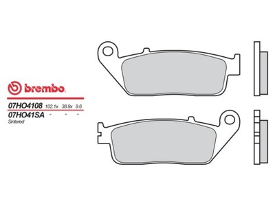 BREMBO 07HO4108 JUEGO ZAPATAS DE FRENADO  