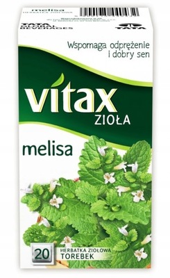 Herbata VITAX melisa 20 torebek