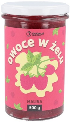 Frużelina MALINOWA OWOCE W ŻELU Bez Cukru Jelly