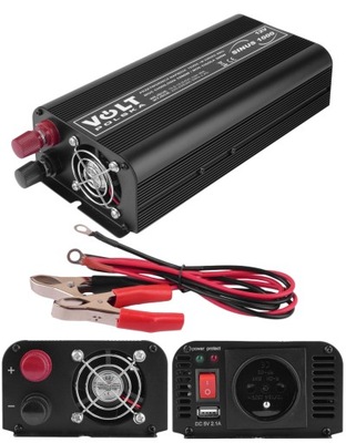 BALASTO DE AUTOMÓVIL INTEGRO SINUS VOLT POLSKA 12V 500W 1000W + USB AUTO  