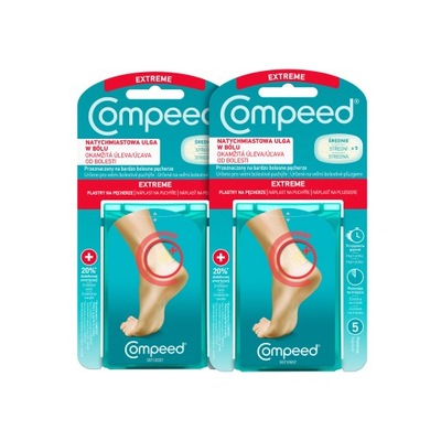 COMPEED plastry na pęcherze pięty Extreme 5 szt x2