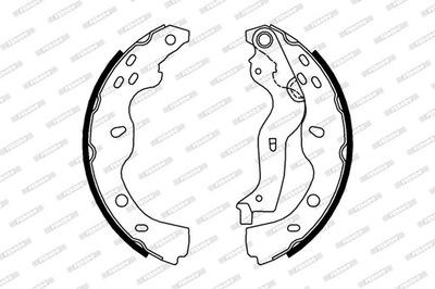 ZAPATAS DE TAMBOR DE FRENADO FERODO FSB691  