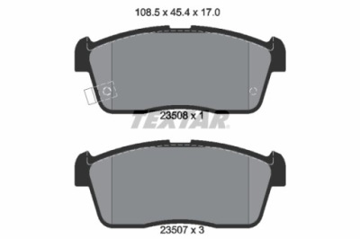 Textar 2350801 тормозные колодки тормозные фото №1