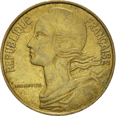 Moneta, Francja, 10 Centimes, 1989