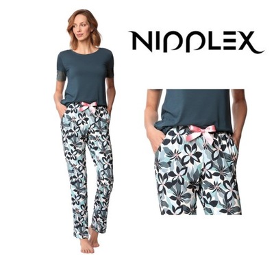 NIPPLEX piżama damska ZOYA lazurowa XL