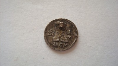 Moneta Boliwia 1/4 reala 1809