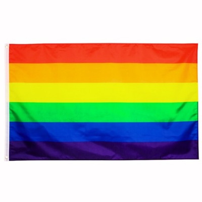 FLAGA TĘCZOWA RAINBOW FLAG LGBT PRIDE MOCNA 95X60