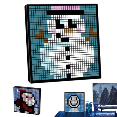 RAMKA CYFROWA LED 32X32 BLUETOOTH Z WYŚWIETLACZEM PIKSELOWYM DO BIURA