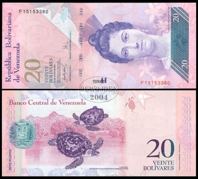 MAX - WENEZUELA 20 Bolivares 2007 F # maj # UNC