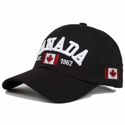 Cotton Gorras Canada Baseball Cap Flag Of Canada H